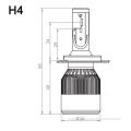 Automobile New 6000K H4 C6 3800LM 36W kit